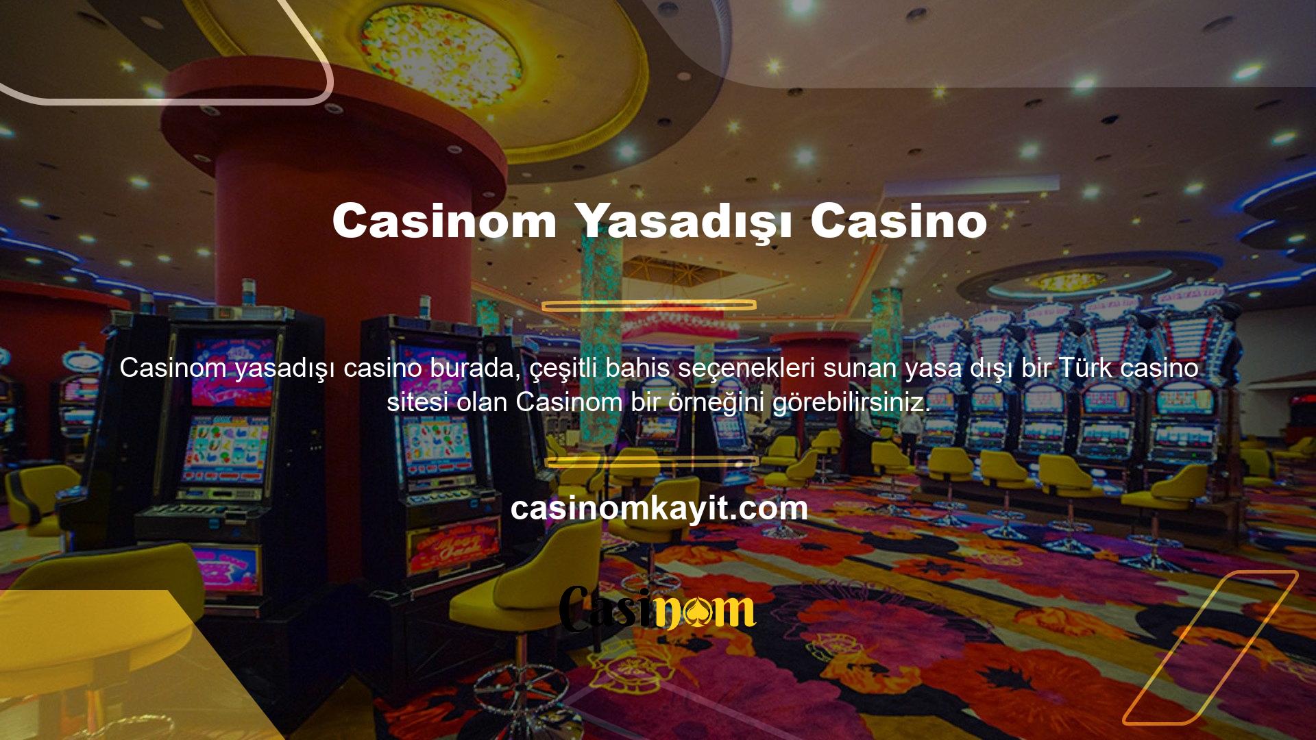 Hesabınıza erişmek ve hesabınıza para yatırmak için yasa dışı casino web sitesindeki yeni giriş adresinizi kullanabilirsiniz