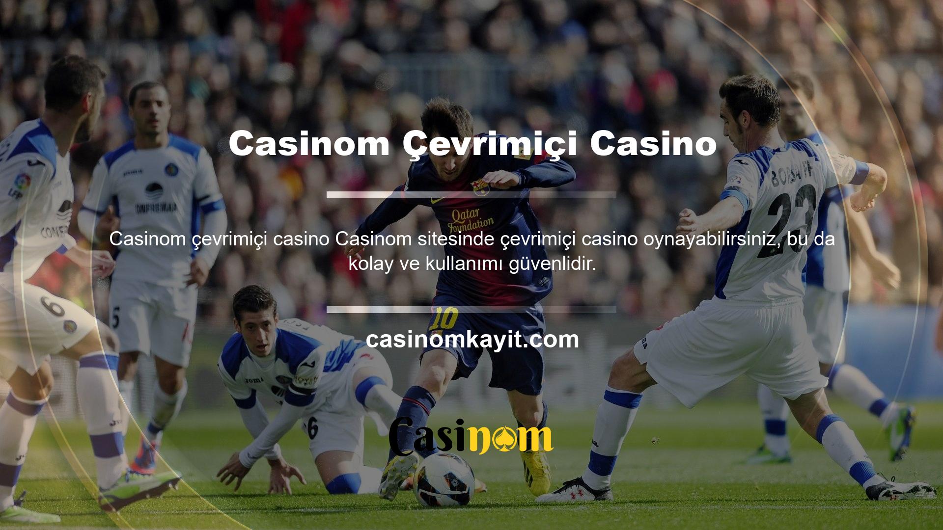 Casinom sitesi, kişisel bilgilerinizle çevrimiçi casino oynamanızı sağlar